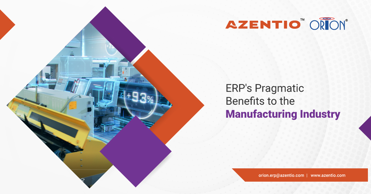 ORION™ #ERP caters to the #manufacturing #Industry by infusing #agility &amp; traceability in its functions with complete #automation , streamlined processes , expedited operations, seamless communication &amp; reduced operational costs. Read #blog @ bit.ly/2RkT2Ku 
#orionerp
