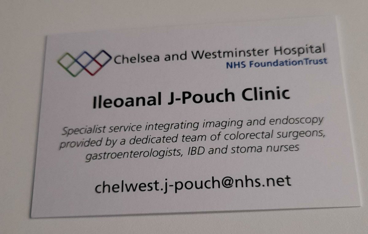 Another important month ahead for our Ileoanal Pouch service @ChelwestFT caring for our patients with 2 new primary J-pouch surgeries and 2 revisional #IPAA. Privileged to look after our #IBD patients in our dedicated one-stop clinic. Great team @ParisTekkis @DrSarahCMills