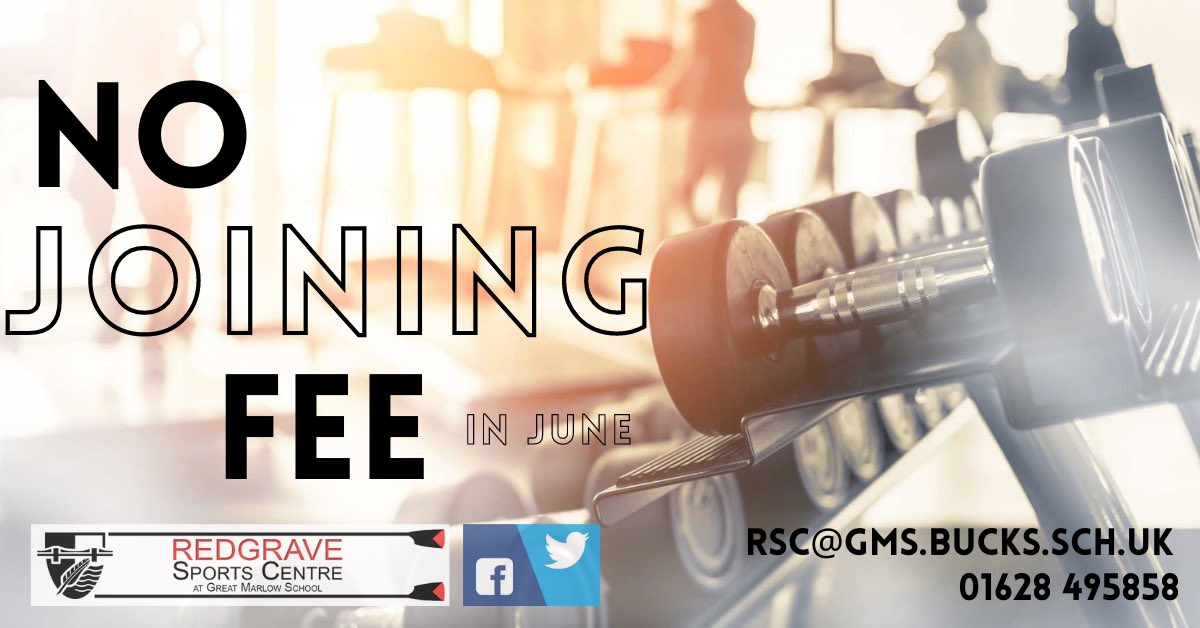 ☀️No Joining Fee in June ☀️ contact us today for membership application. #marlow #highwycombe #gym #health #fitness #workout #Summer2021