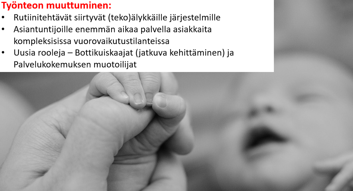 ExcellenceFi's tweet photo. Työnteko muuttuu:
Asiantuntijoille uusia roolikuvauksia, aikaa löytyy enemmän huolehtia kompleksisista tilanteista, joita tekoäly ei vielä pysty hoitamaan. @Vuori_Jari @Fujitsu_FI
#excellencelive #innovaatiot #tekoäly https://t.co/4oMH8ibCAH