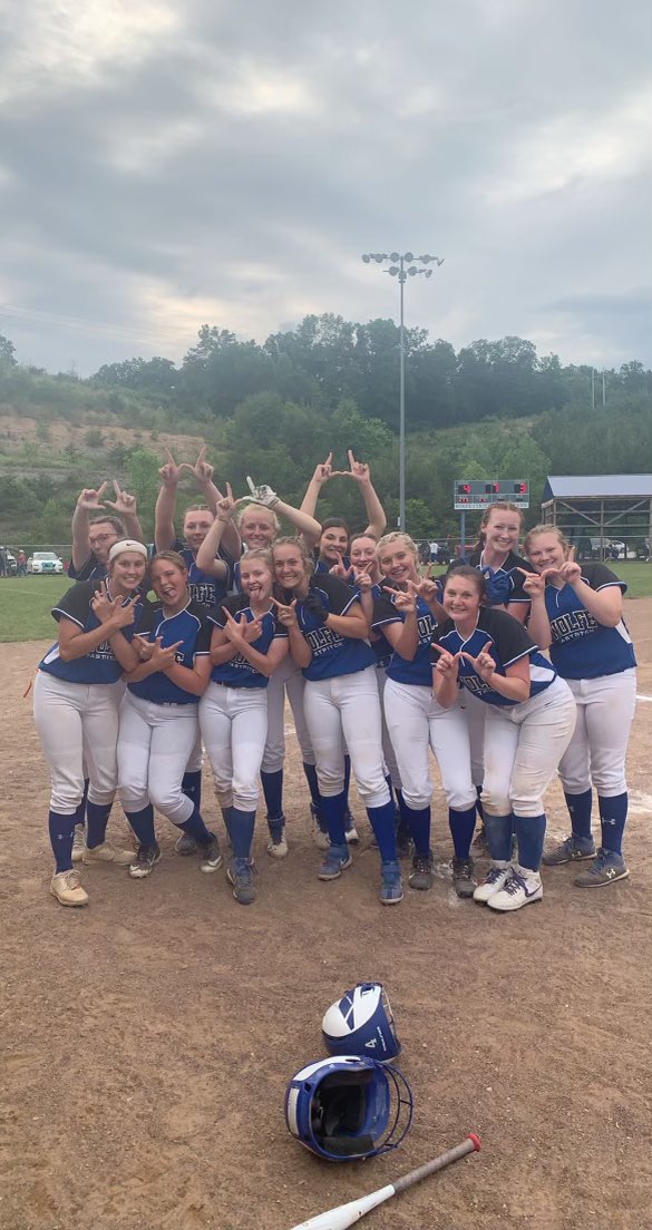 WCcoachBink's tweet photo. Lady Wolves 2021 55th Fastpitch District Champions.  A FINISH to a CHAMPIONSHIP that will be remembered for ages!!  The Grit that this team showed is unmeasurable!!  Looking forward to getting back on the field Saturday.   TEAM to the end!! GO BLUE @CamilleWYMT @BGSportsNation https://t.co/GeKpIqOFTj