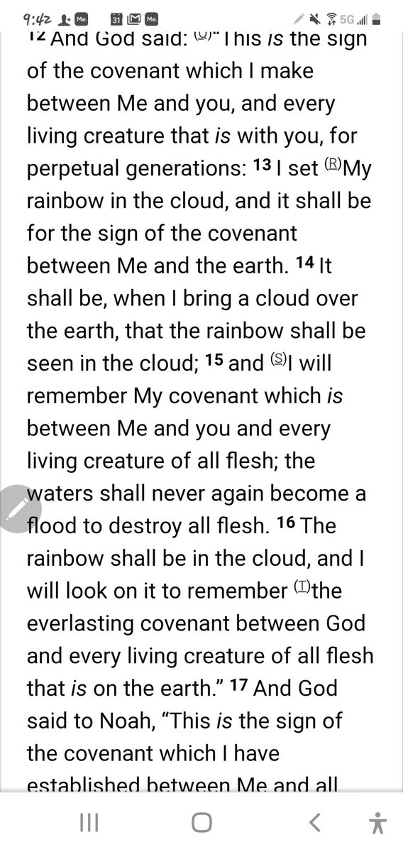 ALeadingLady4U's tweet photo. @CNN The Rainbow is NOT in its original intent Genesis chapter 9 :12-17 a representation of LGBQT... it is a promise from God not to ever again bring a flood to destroy all flesh from the earth..read below https://t.co/4MeisUxAah