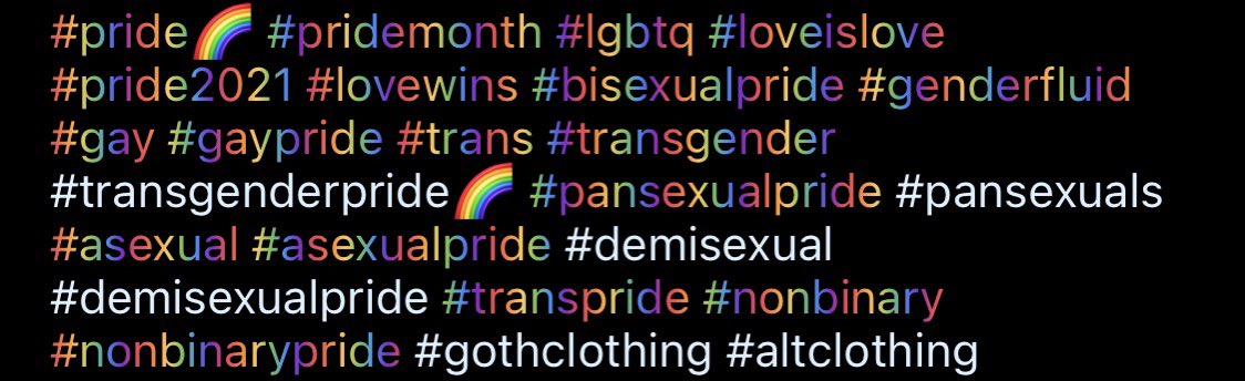 misterkanomroo's tweet photo. เพิ่งเห็นในไอจี ถ้าติดแท็กเกี่ยวกับ #PRIDE  month หรือ #loveislove  หรืออะไรก็ตามที่เกี่ยวข้องกับ LGBTQ+ มันจะขึ้นเป็นสีรุ้งให้ด้วย น่าร้ากกกกกกกกกกกกก #PrideMonth2021 https://t.co/z4HHY1g7sZ