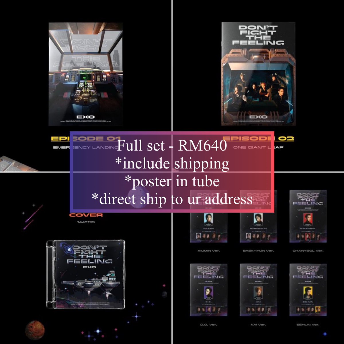 [🇲🇾 only] help rt ♥️ tq
EXO Special DFTF Album
eta: july~

Slot available for 3 set only.
Fast payment needed.
Dm me asap 📩