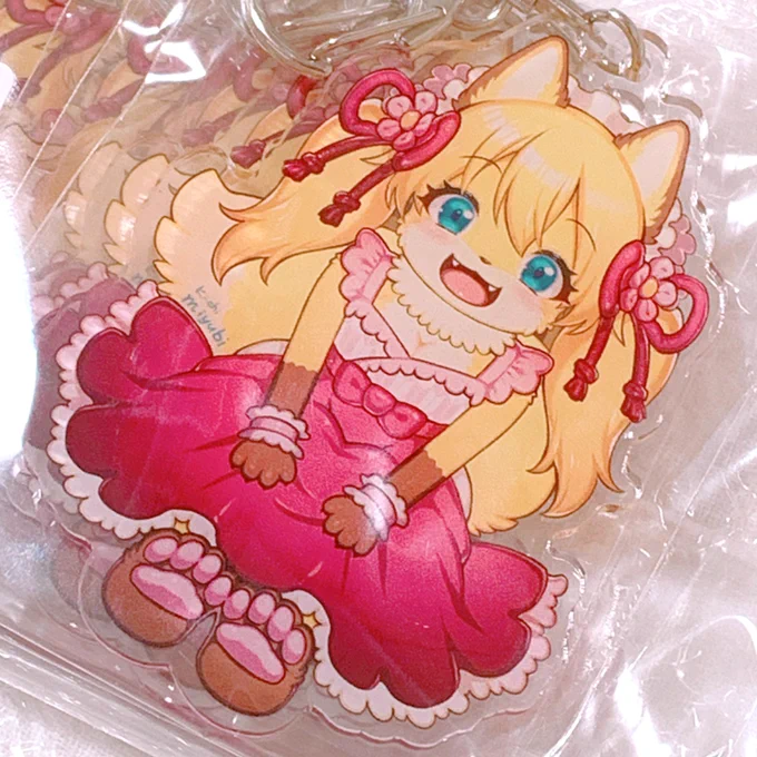 キーホルダー無事届いたのでイベントで頒布します🥳(こちらは会場限定になります。秋のけもけっとに参加出来たらそちらでも頒布予定です。) 