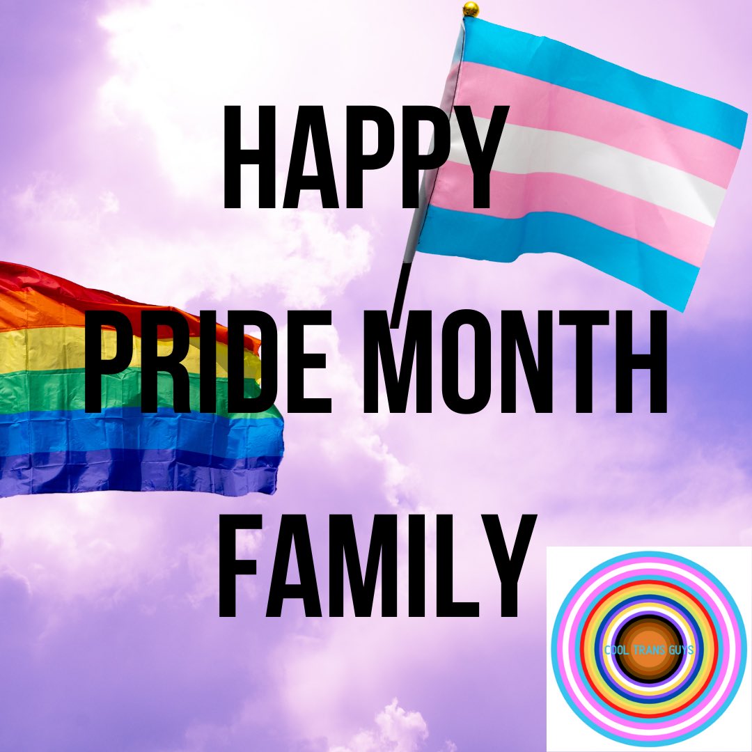 CoolTransGuys's tweet image. HAPPY PRIDE MONTH FAMILY!!! 
.
.
.
I love you. I love you. I love you!!! I love you unconditionally. I respect your identities and experiences. I celebrate your existence and the achievements you’ve made from surviving to thriving. #pride