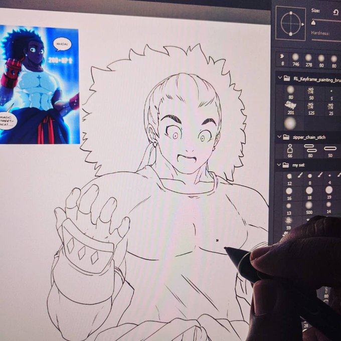 Redrawing some awkward looking panels 