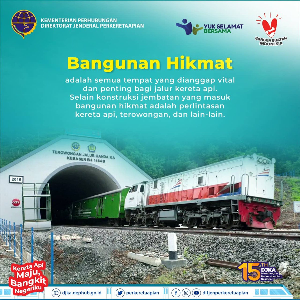 perkeretaapian's tweet photo. #sahabatDJKA tau gak nih apa arti singkatan BH? Arti tulisan BH yang ada di bangunan perkeretaapian seperti  terowongan, jembatan, saluran air dibawah rel KA, dll, adalah Bangunan Hikmat. Bangunan Hikmat merupakan semua bangunan /prasarana penunjang kereta api yang dianggap vital https://t.co/q67suLr69o