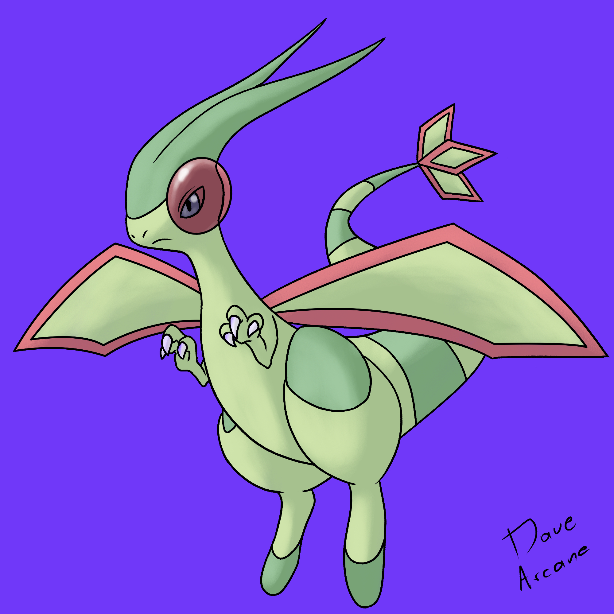 Dave Drawing 1 Pokemon Each Day Day 330 Of Drawing One Pokemon Per Day Give It A Mega Follow Me To See The Upcoming Pokemon Drawings Pokemon Pokemonart Drawing Flygon