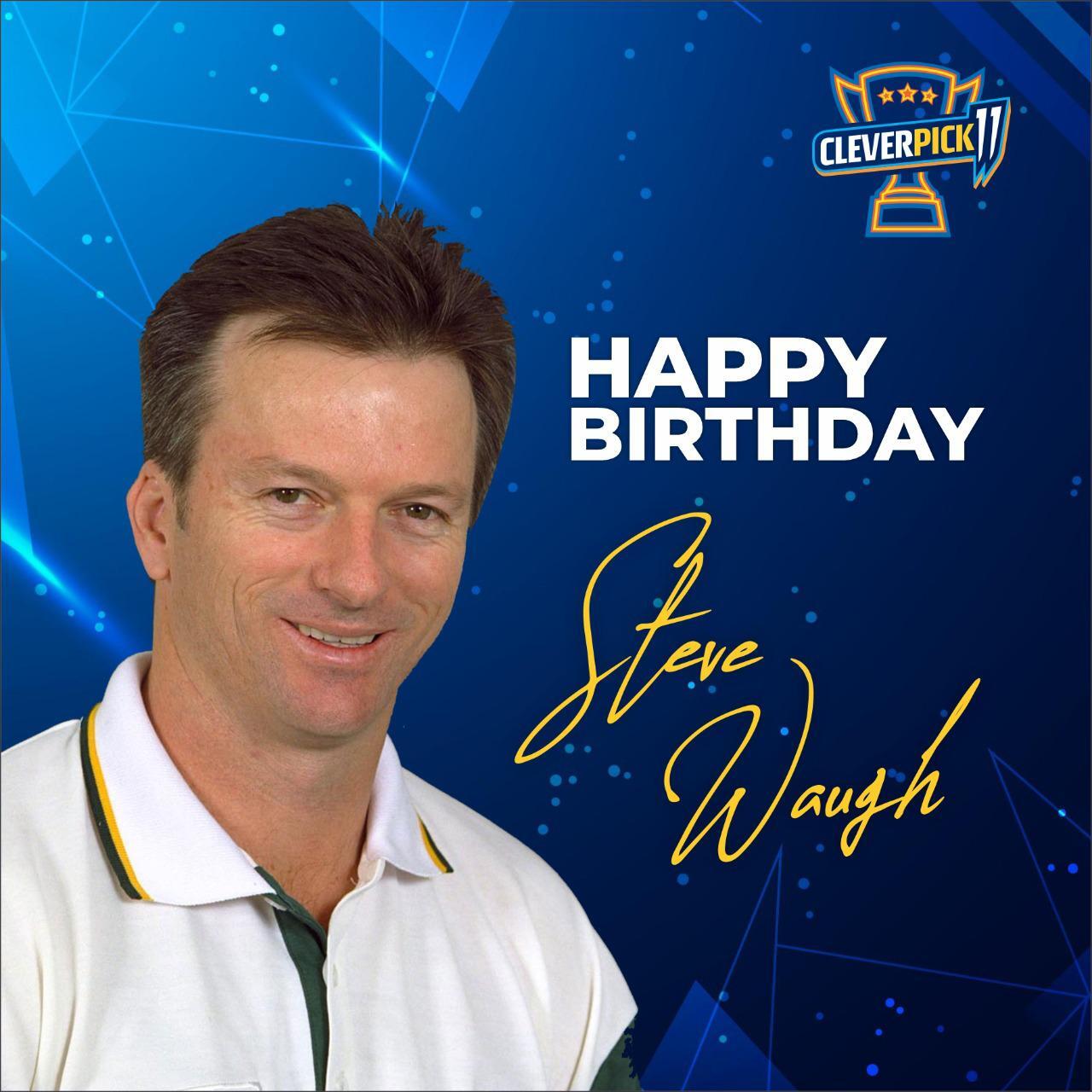 Happy Birthday,  Steve Waugh Sir!
.   