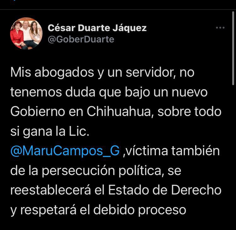 César Duarte tuit