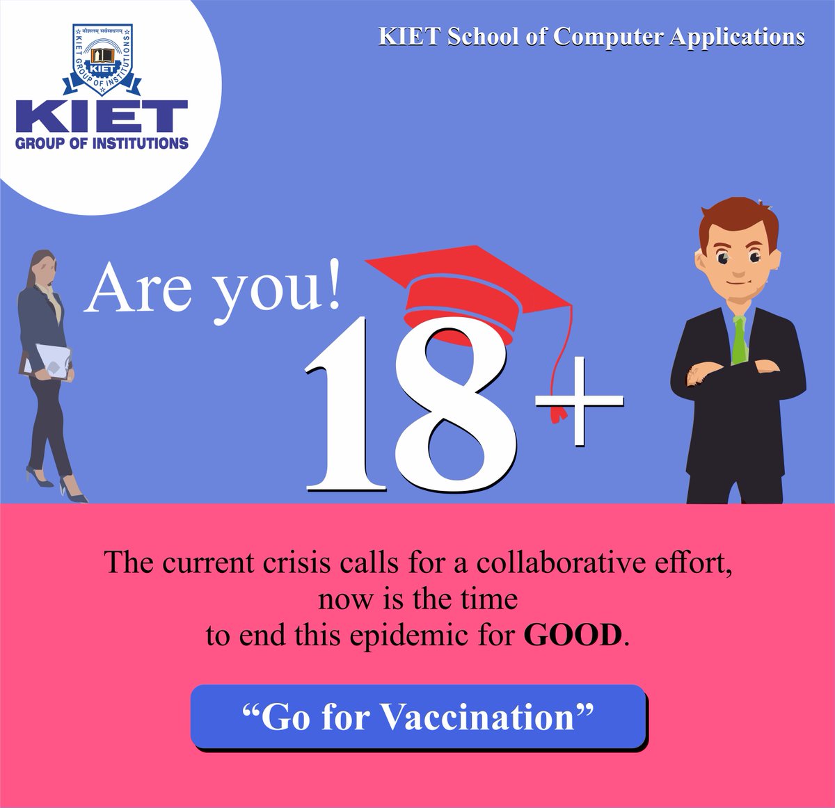 McaKiet's tweet image. “It is incumbent upon each of us to do all we can to help our city, state and nation finally overcome this horrific pandemic,” GO FOR VACCINATION
#KIETSchoolofComputerApplications #DepartmentofComputerApplications #students #MCA #KIETGroupofInstitutions #Placements #AKTU #College