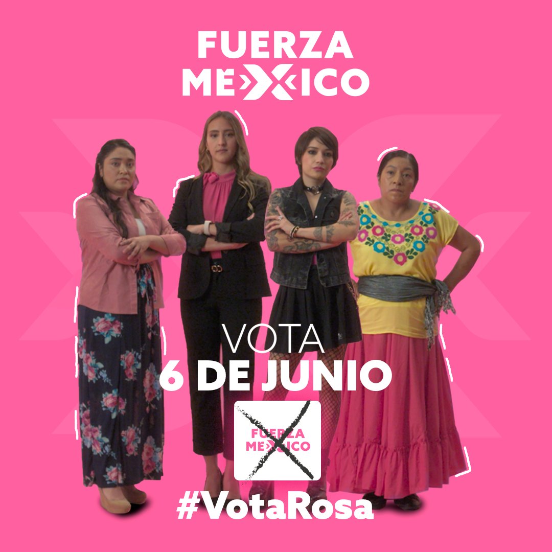 JaliscoFXM's tweet photo. Los feminicidas, los violentadores, deben ser castigados con fuerza. 
Este 6 de junio #CastiguemosConFuerza Fisted hand
VOTA por #FuerzaPorMéxico White heavy check mark
#VotaRosa https://t.co/zDrfPYuR87