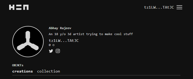 lesgoo🥳

huge thanks to <a href="/UnFy3D/">UnFy 💀</a> for helping me set this up

hicetnunc.xyz/tz/tz1LWzXBkbG…