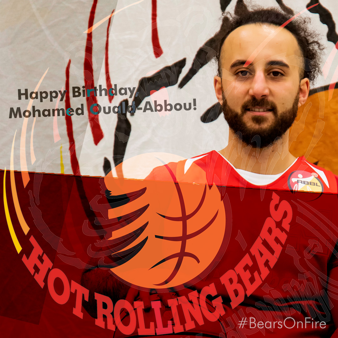 Alles Gute unserer 24 – Mohamed Ouald-Abbou zum heutigen Geburtstag! #HotRollingBears #BearsBirthdayReminder 🏀😎💪