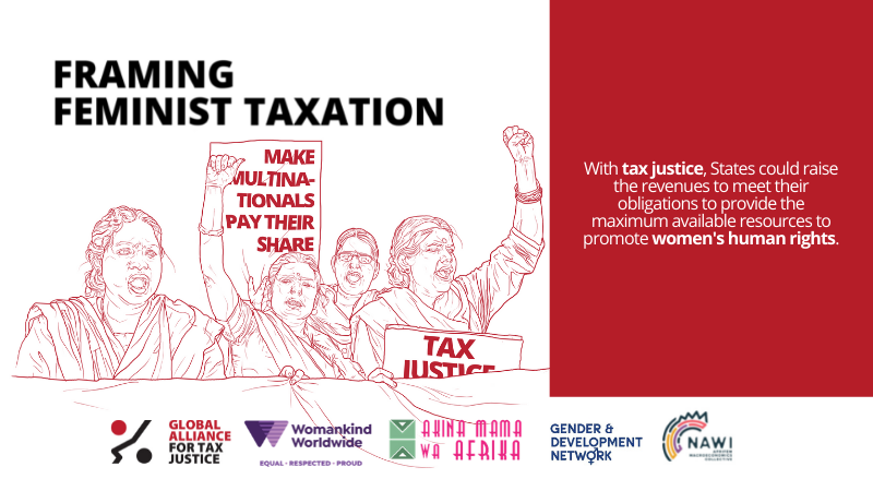 amwaafrika's tweet photo. Today, we launch 'Framing Feminist Taxation': Making Taxes Work for Women , a feminist tax guide developed by @GA4TJ @woman_kind and @amwaafrika to support tax justice and gender justice advocates to challenge international financial institutions’ role in shaping tax systems. https://t.co/fTQvvJ6cnr