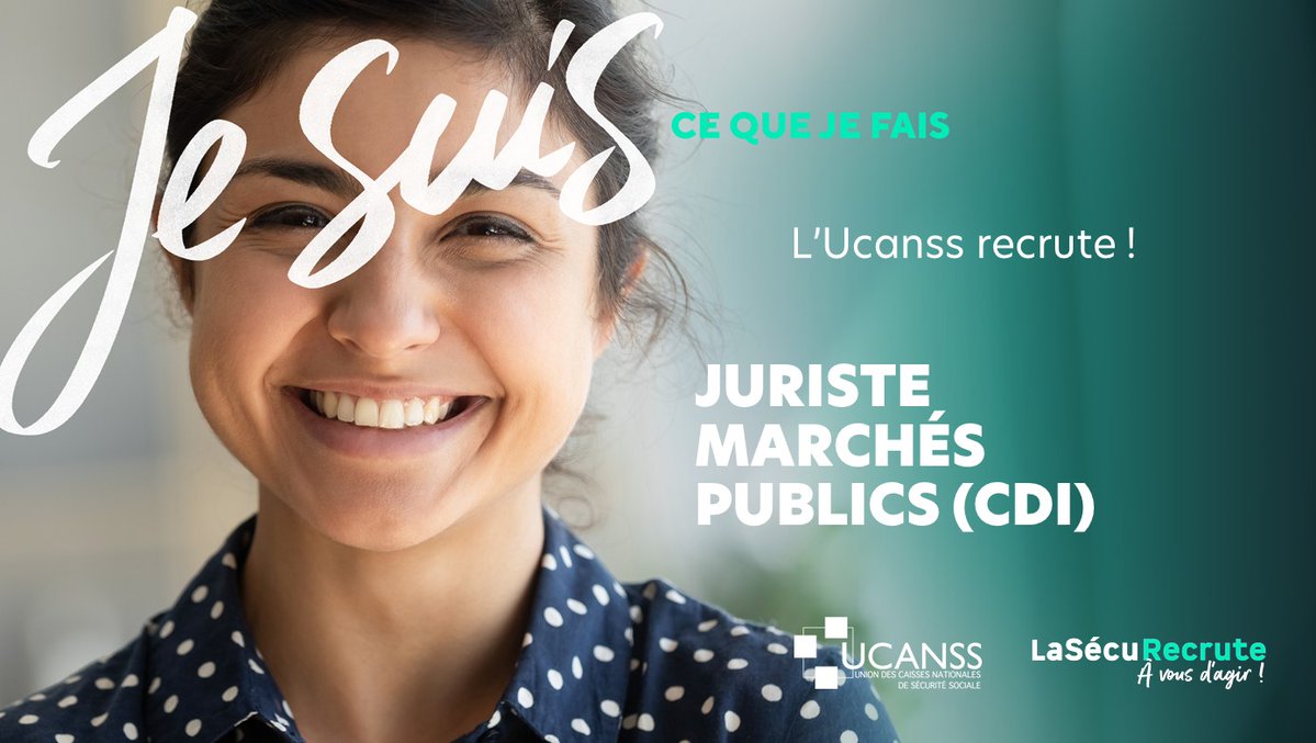 [#Recrutement] Le droit de la commande publique n'a plus de secret pour vous ? Le service #Marchés et expertise juridique du département Achat de l'#Ucanss recrute !
Découvrez le détail de l'annonce sur lasecurecrute.fr ➡️urlz.fr/fNtc