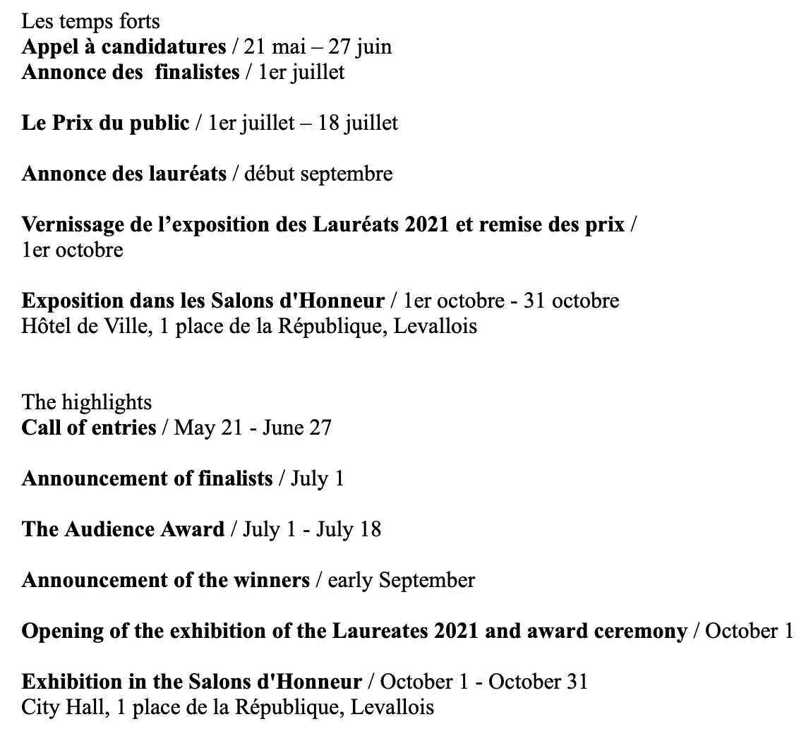 PrixLevallois's tweet photo. À vos agendas ! https://t.co/QTqs65N6xD
