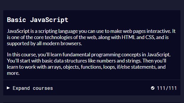 1. Start with  http://freecodecamp.org 's - JavaScript Algorithms and Data Structures Certification and finish the "Basic JavaScript" module.You'll get a basic understanding of JavaScript and Programming in general.