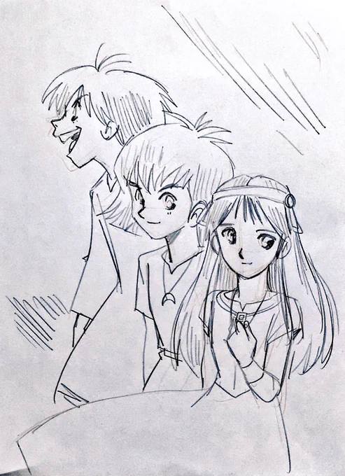 #太陽の子

エステバンはちょろっと原画やったんだけど、ヒロインのシアを「きゃ…キャラクター表よりも可愛く描いちゃダメ?」なのが頭をよぎってその…………

駄目に決まっておろう!
(TдT)(TдT)(TдT) 