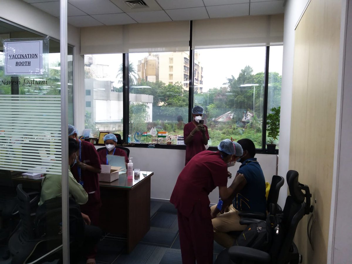 AEMA_Karjat's tweet photo. Another vaccination drive starts today in Anglo-Eastern Mumbai witnessing huge turnout of seafarers &amp; their beloved family members.
Together let's get rid of this #pandemic. When are you getting #vaccinated ? #
Join the #VaccinationDrive https://t.co/rq5M3rRkNI