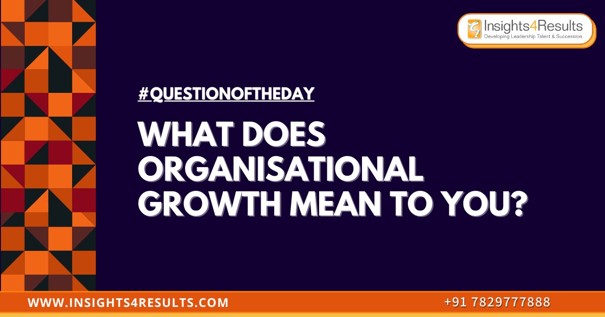 I4Results's tweet photo. Every organization is unique, in their culture, style of leadership, purpose, structure etc. Growth can mean raising awareness of who you are, what you do, and how you do it. So what does organizational growth mean to you?
#Insights4Results #ITRTG #successtrain https://t.co/SLTsRtAax1