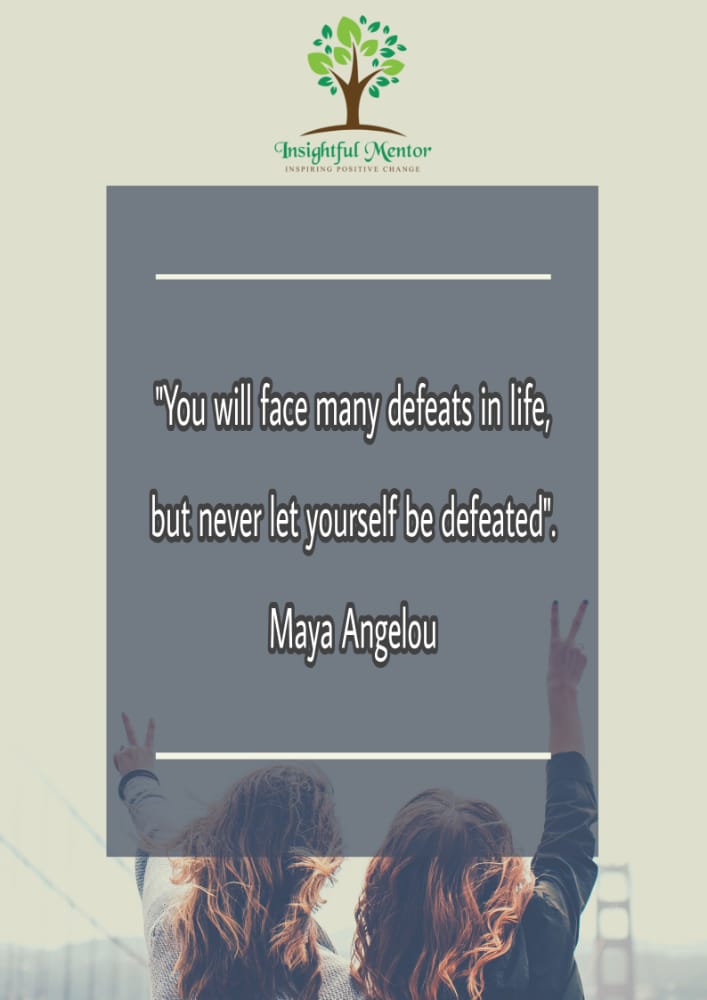 InsightfulMent1's tweet photo. "You will face many defeats in life, but never let yourself be defeated." ~Maya Angelou
#MakeYourselfStrong #WeCanDoThis https://t.co/BKweRhPcJa