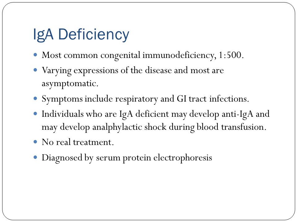 Low Iga Levels In Adults _ Selective Iga Deficiency – HLULDM