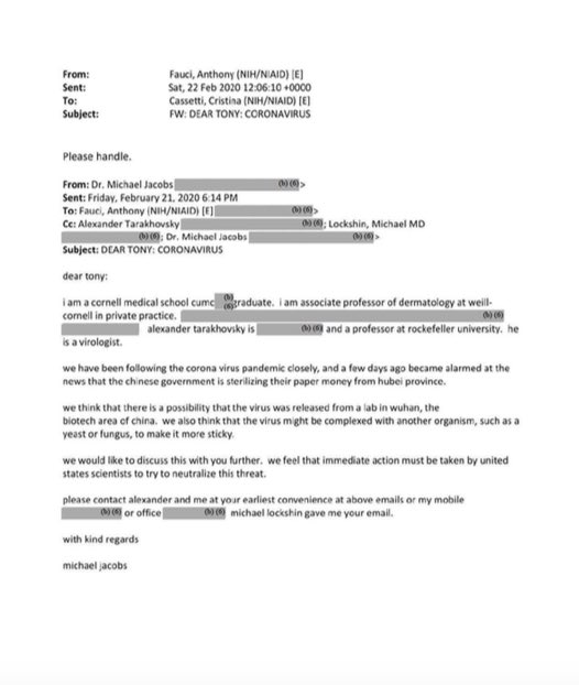 JackPosobiec's tweet image. We need a full congressional investigation into the Wuhan Gain of Function experiments 

Now 

And Tony must testify truthfully or face prosecution 

#FauciLeaks