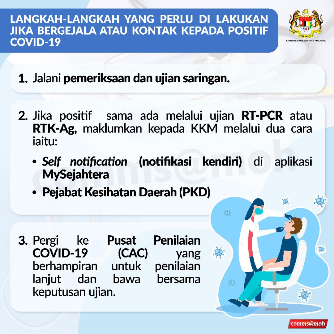 Apa perlu dilakukan jika positif covid