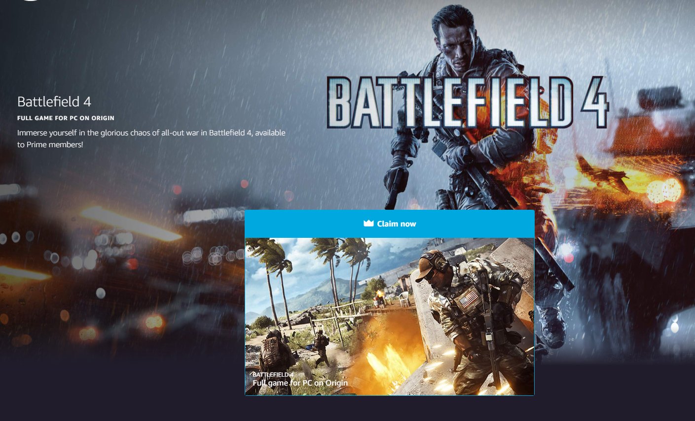 Wario64 Battlefield 4 Pc Origin Is Free On Prime Gaming T Co Koxytvjpae T Co Yffmusnnty Twitter