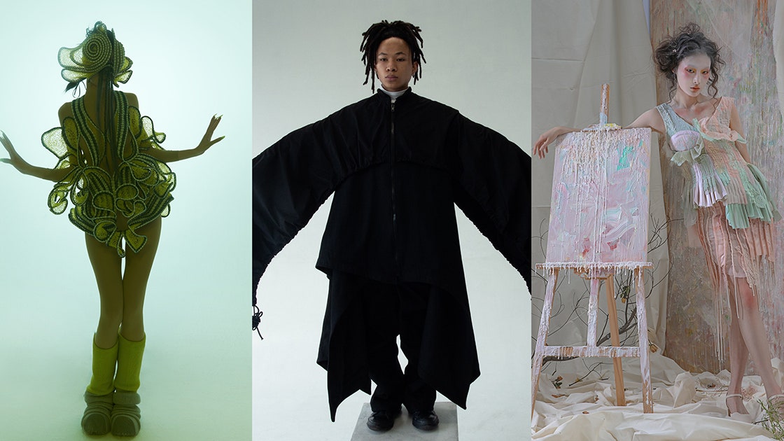 VogueRunway's tweet photo. Meet the top graduates of Pratt Institute’s Class of 2021: https://t.co/u5BZ9dTlpo https://t.co/Lu0lsDHtSr