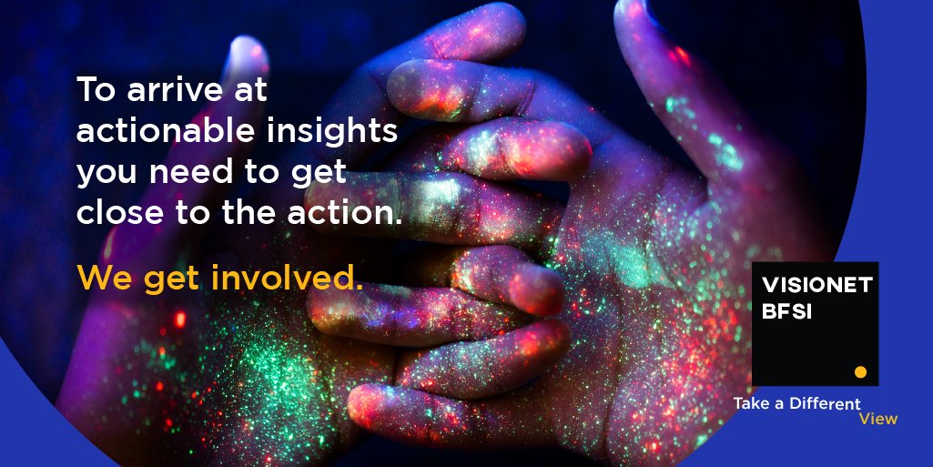 VisionetBFSI's tweet photo. At Visionet BFSI we do what it takes to get a different view. We swim upstream, get into the action and find insights that deliver big impact. We are a leading Digital technology and process solutions provider for the BFSI industry, with a difference.
https://t.co/8HhxM4xsVI https://t.co/YQdTNGvDal