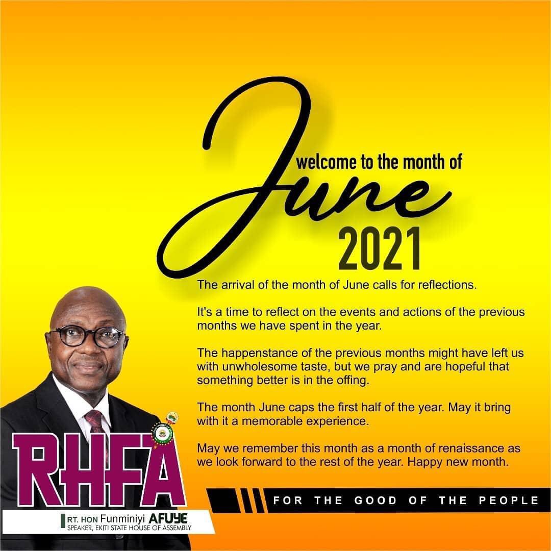 Happy New Month. 

#ProudlyEkiti