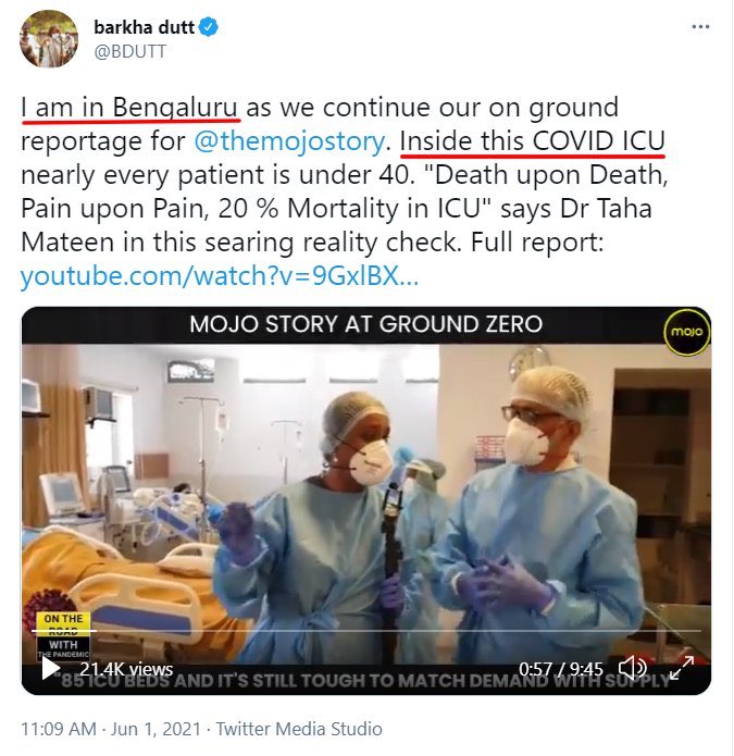 gauravbhatiabjp's tweet image. Vulture journalism
These so called yellow journalists will go to any length to defame India
How did she get permission to be inside the ICU jeopardizing life of citizens. 
1st thought of tagging her but why should we revive a dead journalist dead in conscience &amp;amp; journalism