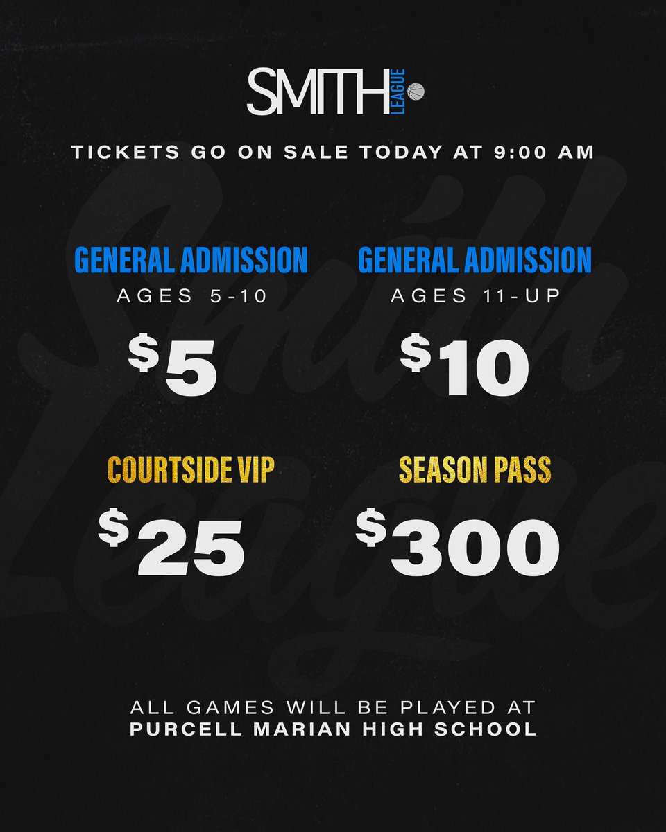 TICKETS ARE AVAILABLE ON OUR WEBSITE NOW ‼️