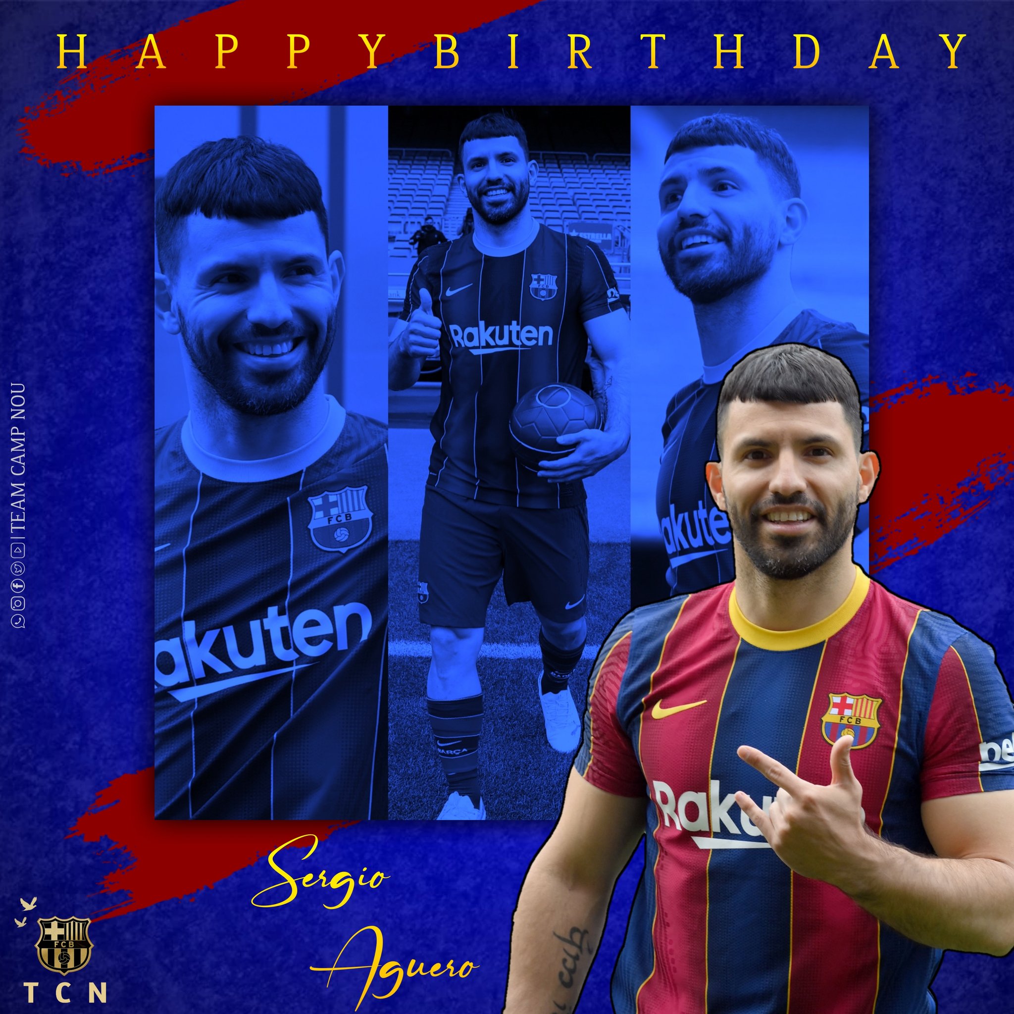     Happy birthday Sergio Aguero! Enjoy this day!  
