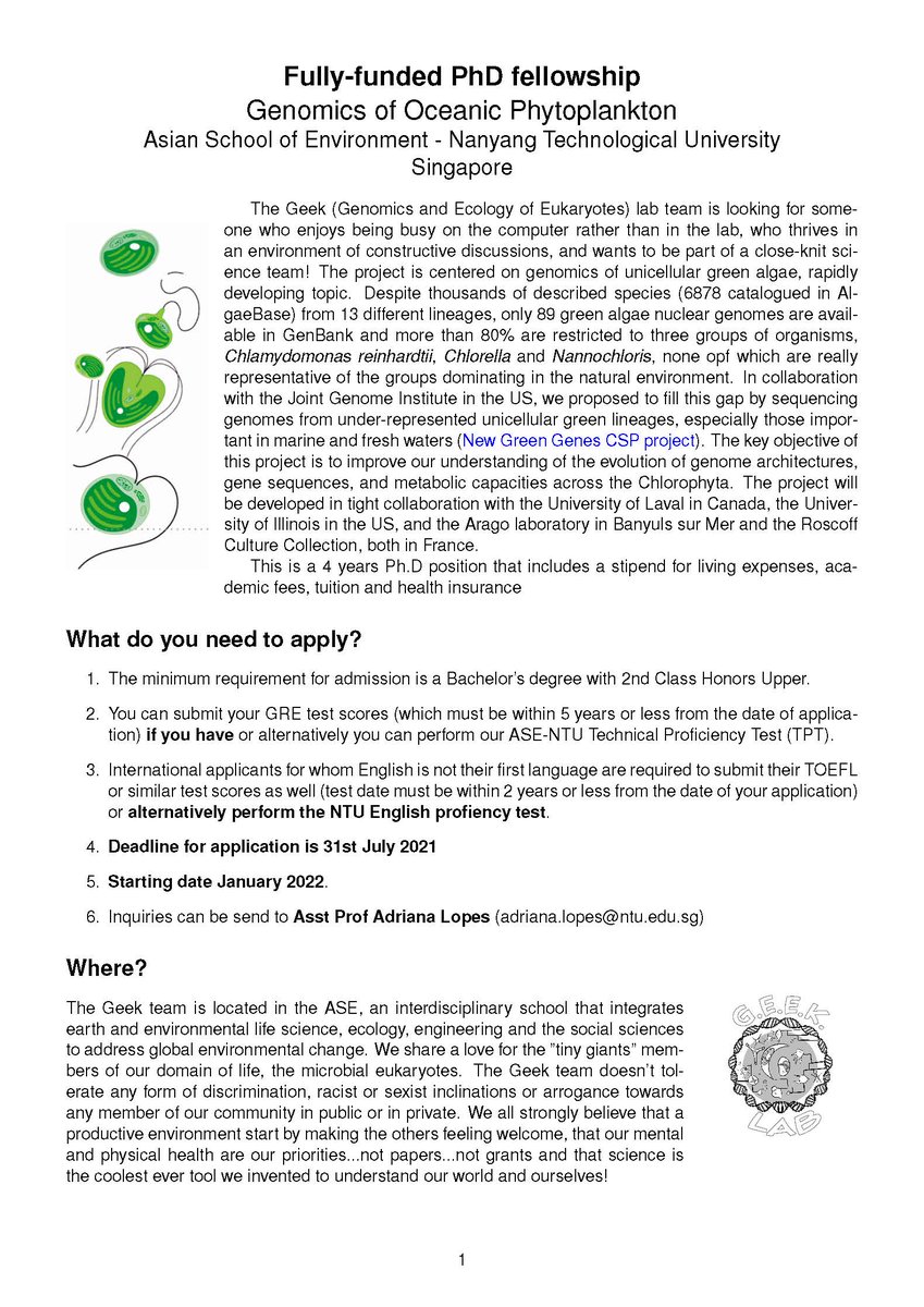 A_LopesSantos's tweet photo. Twittersphere, we are looking for highly motivated...😂nope, actually, we're looking for someone who enjoys being busy on the computer, thrives in an environment of constructive discussions and wants to be part of a close-knit science team while doing a PhD on algae genomics!👇 https://t.co/RADOHTERda