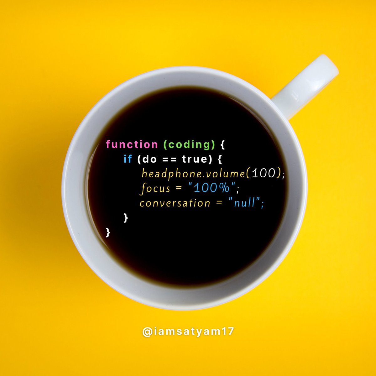 iamsatyam17's tweet image. #Coding #codeforcause #mlh #gsoc #100DaysOfCode #Trending #VirtualReality #JavaScript #AI #ML #Python #Java