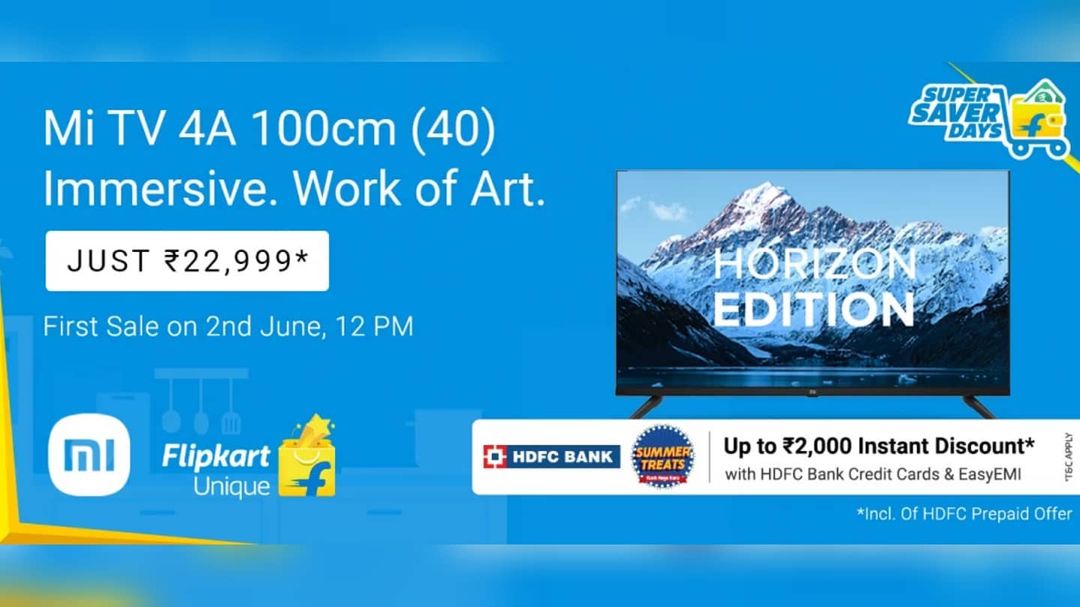 64_BitTech's tweet photo. Mi 4A Horizon Edition 100 cm (40 inch) Full HD LED Smart Android TV Goes Official in India, Priced at ₹22,999
.
.
#MiTV #MiTV4A #MiTV4A40 #MiTV4 #Xiaomi #XiaomiTV #XiaomiSmartTV #Mi4A #Mi4AHorizonEdition #Mi4AHorizon https://t.co/21NlRu5eEA