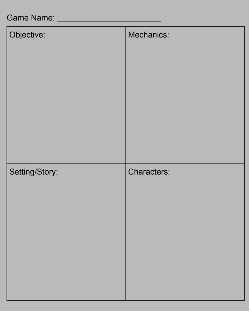 DiscordianTales's tweet photo. Hope you're progressing well with Week 1 (Part 1/2) of your #GameDev #Challenge to "Develop a concept / design".

Here's a helpful worksheet if you're struggling. Part 2 drops tomorrow!
https://t.co/52q7g2sFBK

#indiedev #devlife #IndieGameDev #gamingli… https://t.co/RJn5nMzYlj