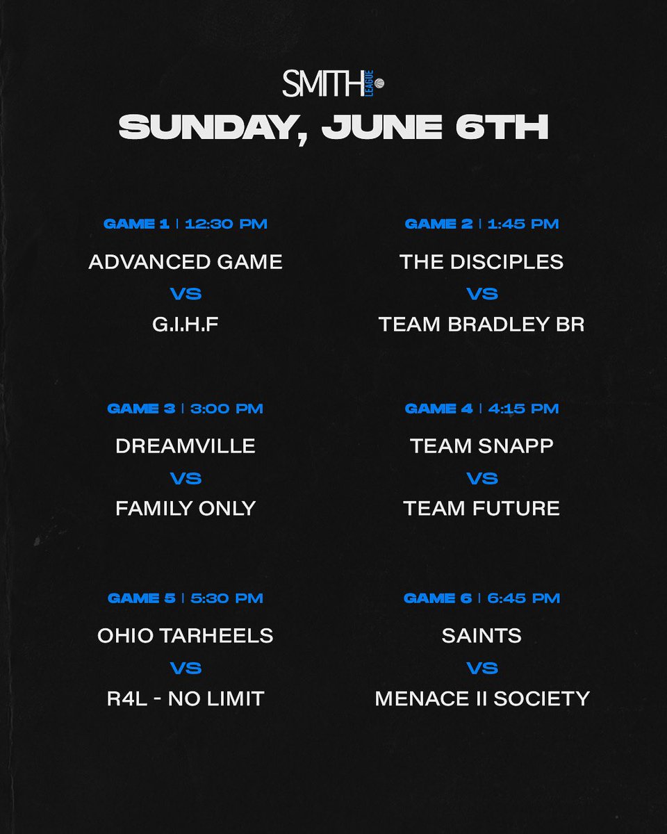 OPENING WEEKEND SCHEDULE ‼️