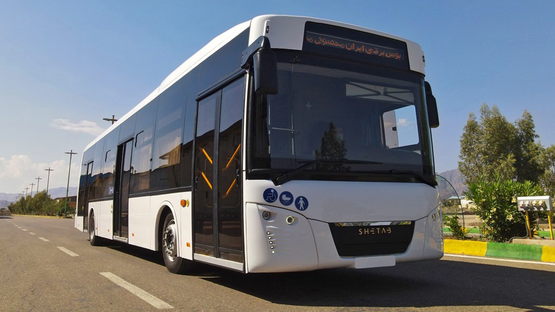 officialmapnaEN's tweet photo. 1. Shetab #electric_bus, co-designed and manufactured by #MAPNA Group and Oghab Afshan Industrial and Manufacturing Company, is officially unveiled today. https://t.co/ETIKk9yMqN