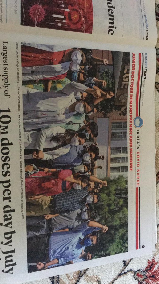 jda_ug's tweet photo. Our yesterday's protest has got international attention. It got a mention in UAE's longest running English daily newspaper Khaleej times. https://t.co/37TLWvTzqj