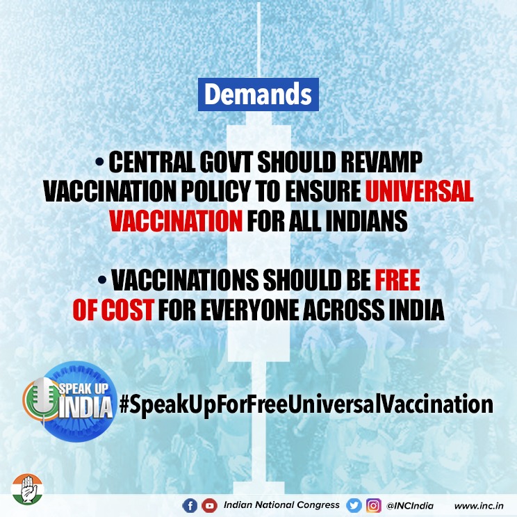 santusharma17's tweet photo. @Ch_AnilKumarINC @LambaAlka @RahulSharmaINC @jaijaicongress @IncBhardwaj @GauravChawla84
#SpeakUpForFreeUniversalVaccination @mudit_aggarwal #SOSDPCC #teamalkalamba @SunilDutt_inc https://t.co/v8O5SHATWW