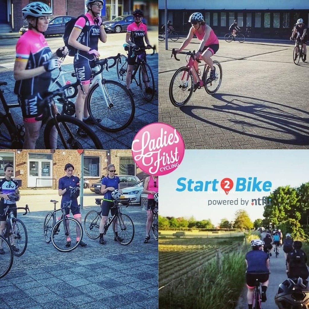 Check! Alles schakelt en remt al veel lekkerder na de eerste Start2Bike-les door onze eigen  ervaren coaches. Tot volgende week meiden! ☝🏼#start2bike #ladiesonly #pinkpower instagr.am/p/CPmwcc5Frvi/