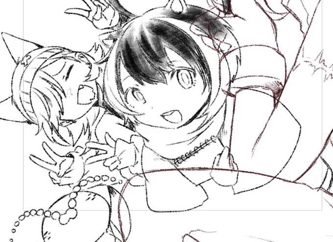 塗り練習したいんだけどフォロワーさんいい線画ありませんか お約束はできないんですけど
自分の普段の絵がこの程度のラフさ加減なのでラフでも良い 全然いいです 
