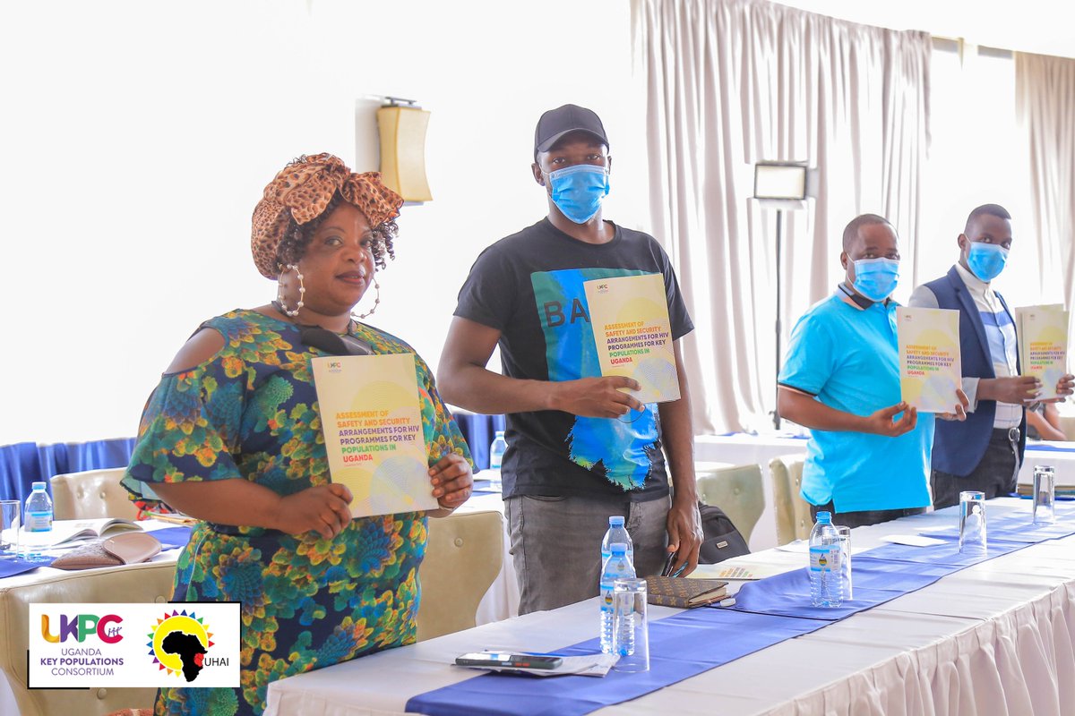 UKPC_UG's tweet photo. Yesterday on day one of our High Level Meeting, we launched an assessment of the safety and security arrangements for HIV programmes for key populations in Uganda. Get your soft copy of the assessment here: https://t.co/AiRMJFoZny #KeyPopulationsUG https://t.co/j020FwohoT
