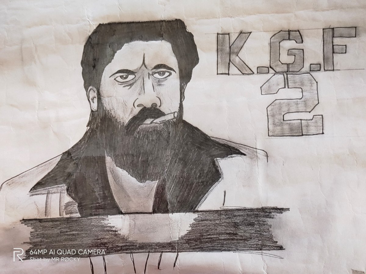 My Own Art work ✨💥 of BOSS ❤️.  #YashBOSS #KGFchapter2 #KGFChapter2Teaser