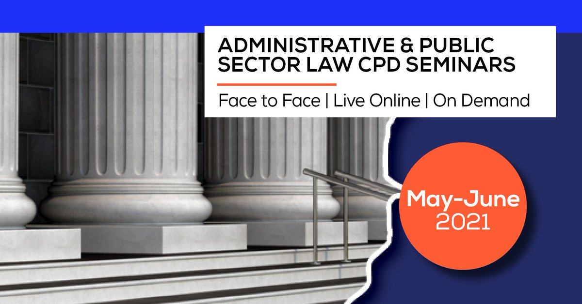 This June, we have several exciting CPD seminars for government lawyers and their support staff on offer. Have a a look on our website and don't delay to register! 
bit.ly/3nwbv2v

#Governmentlawyers #publicsectorlaw